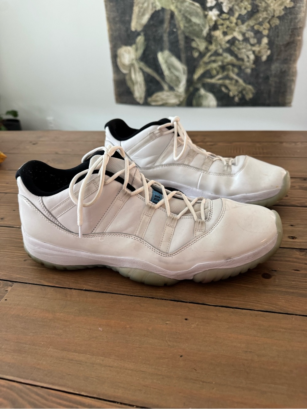 Jordan 11 Retro Low Legend White & Blue Size 14